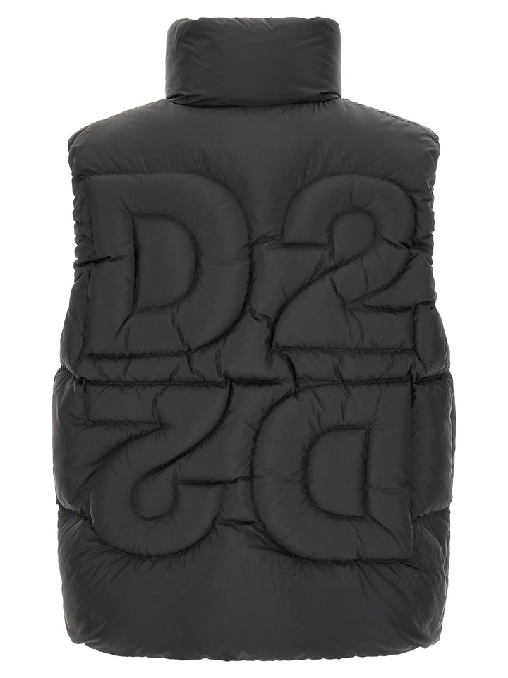 Dsquared2 D2 Upside Down Gilet - Black | dd3684dec0ff394443ff1f107d42b8339428eeb3