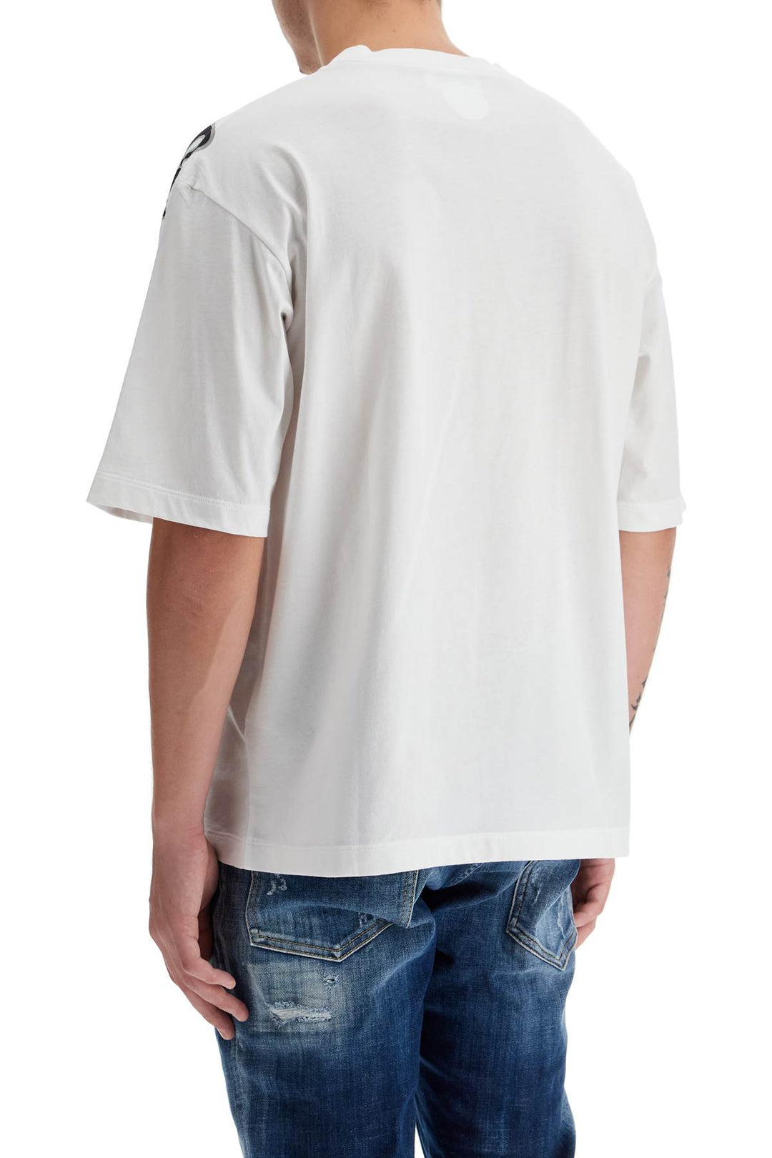 Loose Logo Print T Shirt With