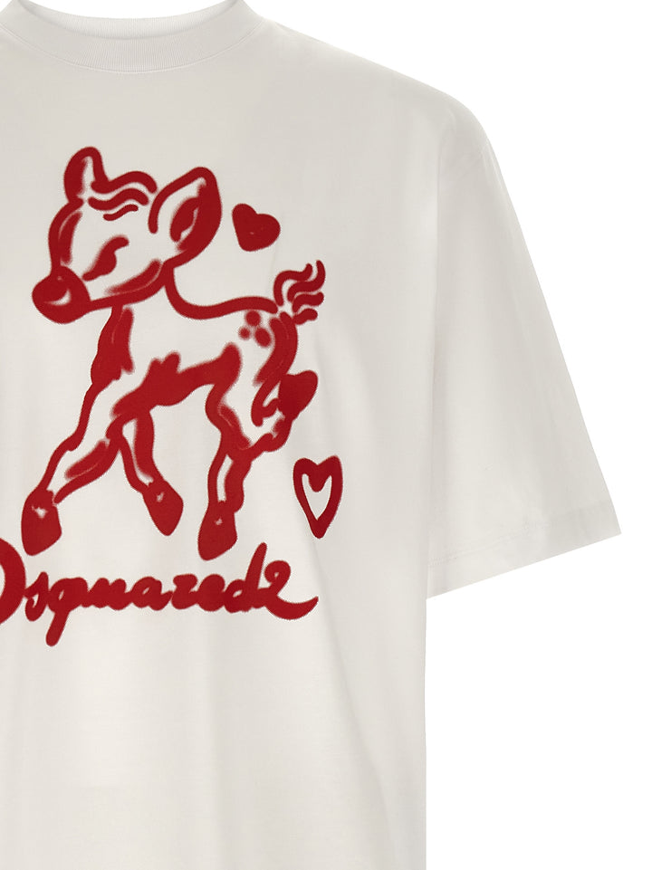 Dsquared2 Printed T-shirt - Red | f0704b9787b5638666da6d4831d58d6eb29db02b