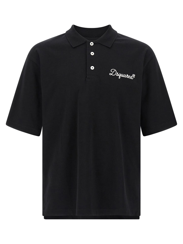 Dsquared2 Dsquared2 Signature Polo - Black | 124584943dad12221c69a1d133fb6aa4c4ddf671