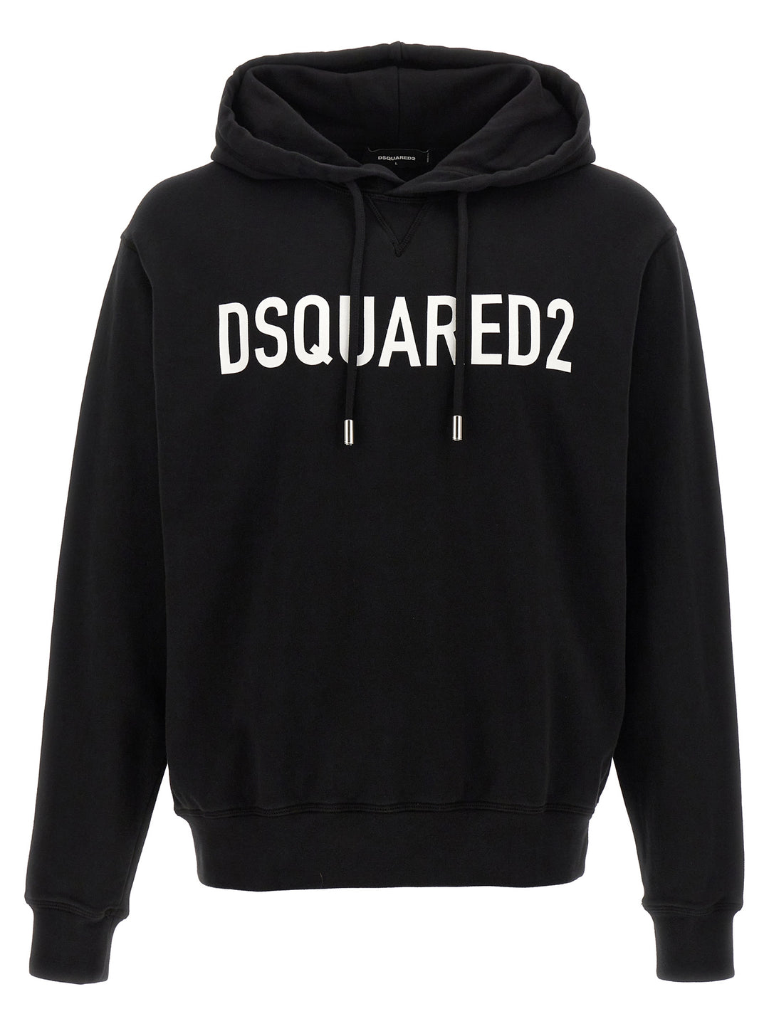 Logo Print Hoodie Sweatshirt White/Black