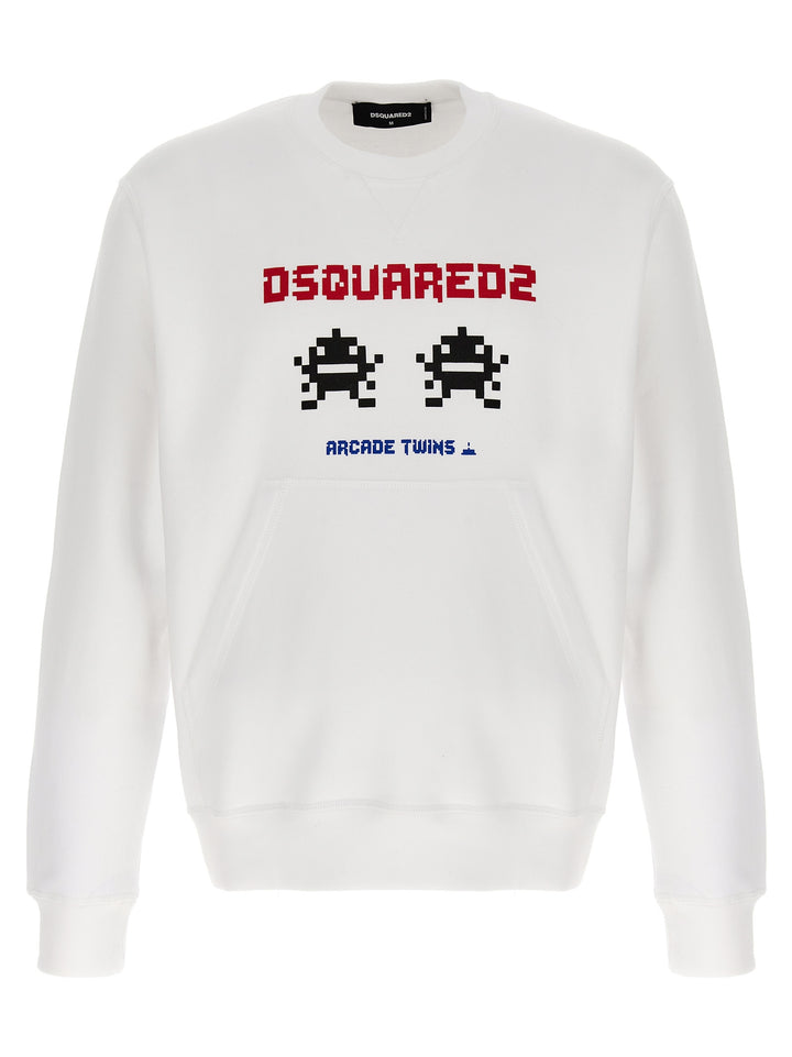Dsquared2 Cool Fit Sweatshirt - White | 3c9cdac441ad0eea3eaea2efd5bf5d41bedca4a8