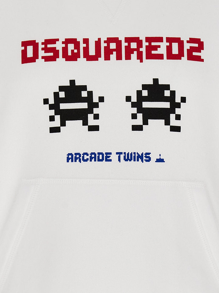 Dsquared2 Cool Fit Sweatshirt - White | 0286d5ac57fde537a7c3b04d7c758fd06ce4d9dc