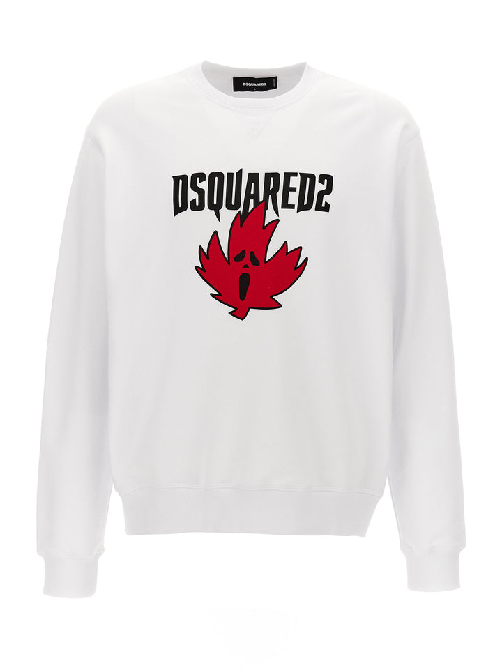 Logo Print Sweatshirt White