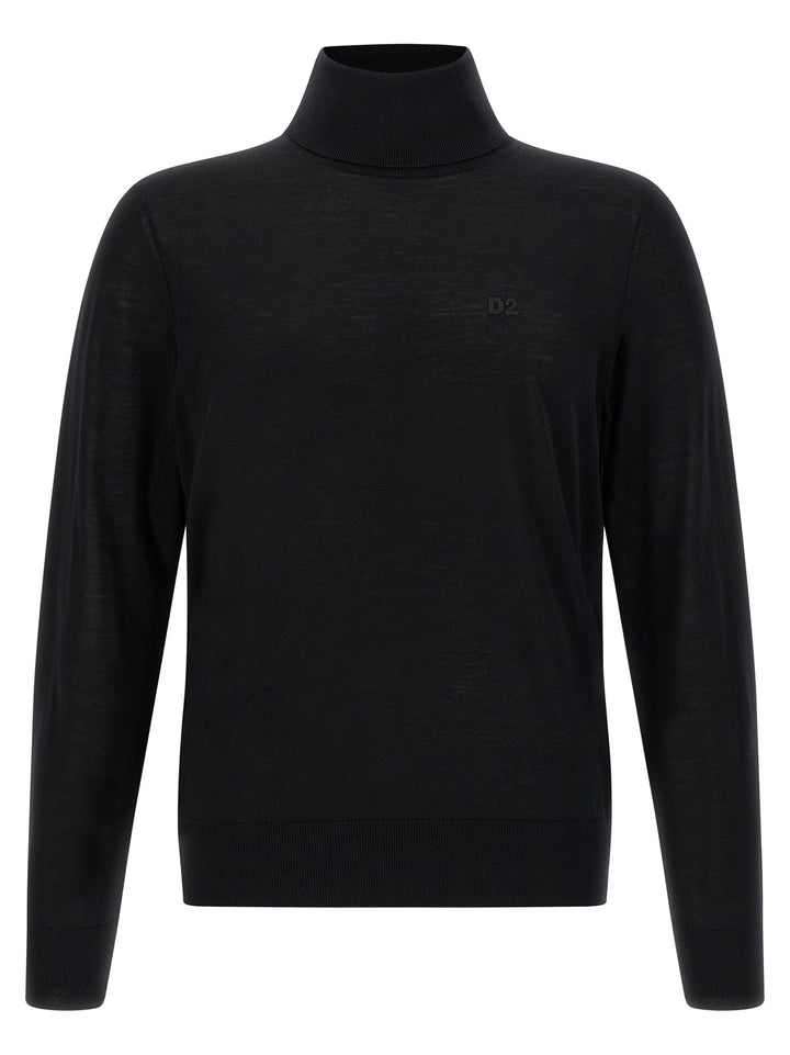 Dsquared2 Wool Turtleneck Sweater Sweaters and Cardigans - Black | 881a5d24915ce4d5f24bffe1375d7f5f72e0ae1b