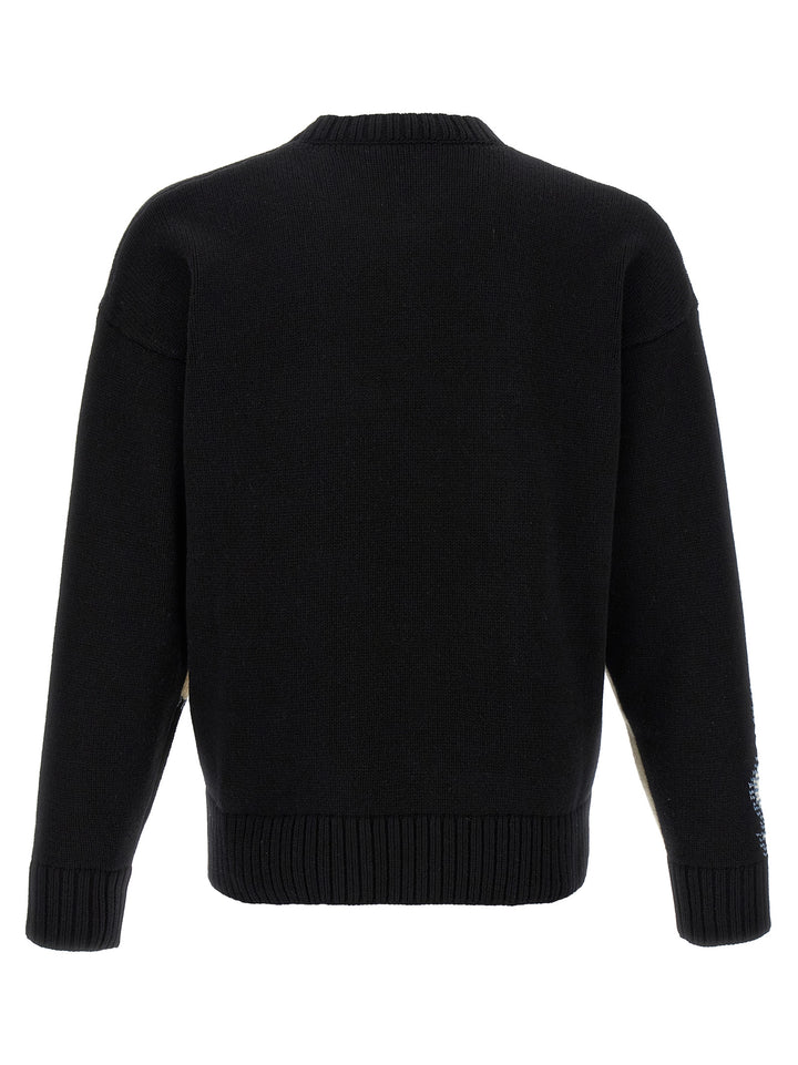 Dsquared2 Two-Tone Sweater Sweaters and Cardigans - White/Black | 25150cdb5c39f03313bbc5027db0166774c10d3d