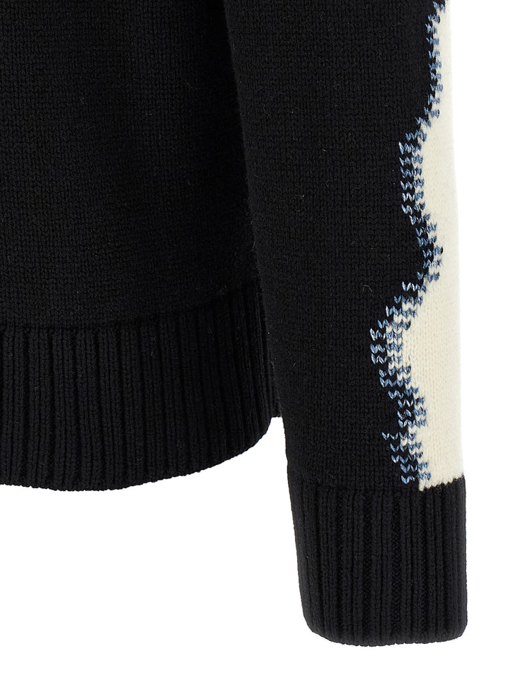 Dsquared2 Two-Tone Sweater Sweaters and Cardigans - White/Black | 2bba87330d9d5938266a604f9e61dcae7185f58e