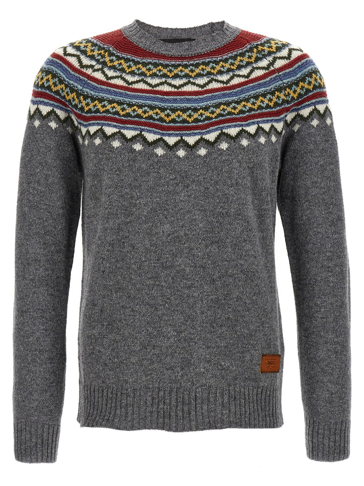 Dsquared2 Intarsia Sweater Sweaters and Cardigans - Multicolor | be75dadac902f2bee48a3563db78f3ec413c58ef