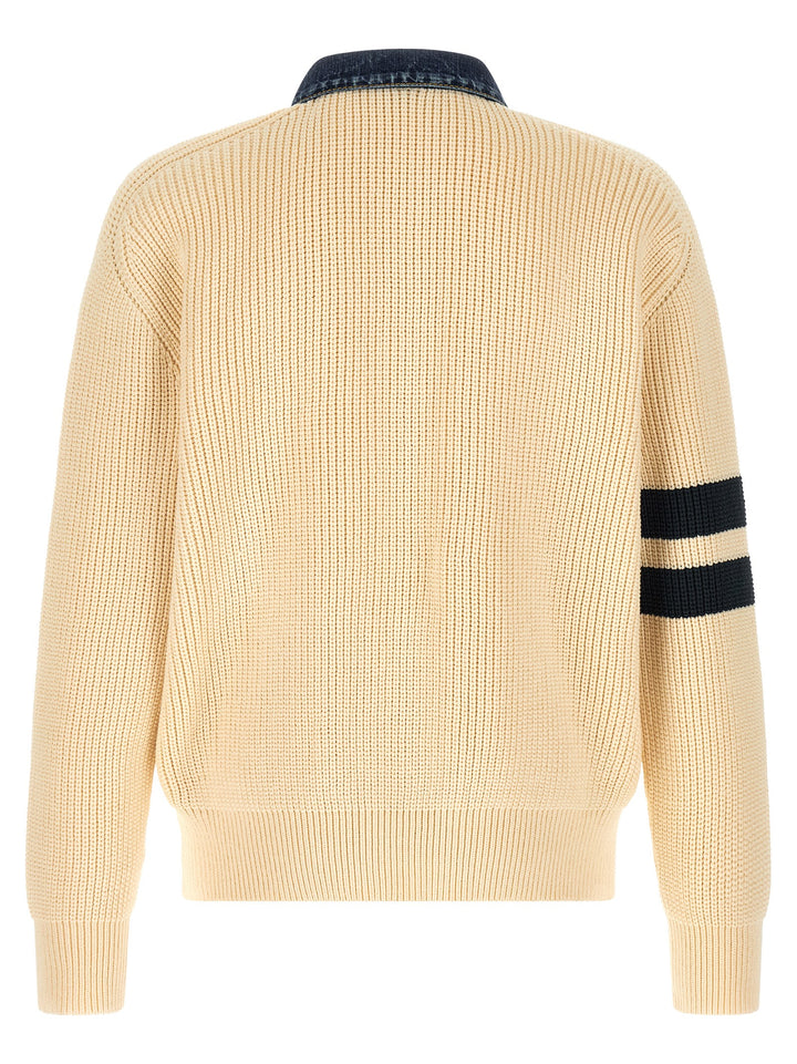 Dsquared2 Denim Mix D2 Sweaters and Cardigans - Beige | 16f271cd6923e23cb57e90a7741f76f2b03fa80b