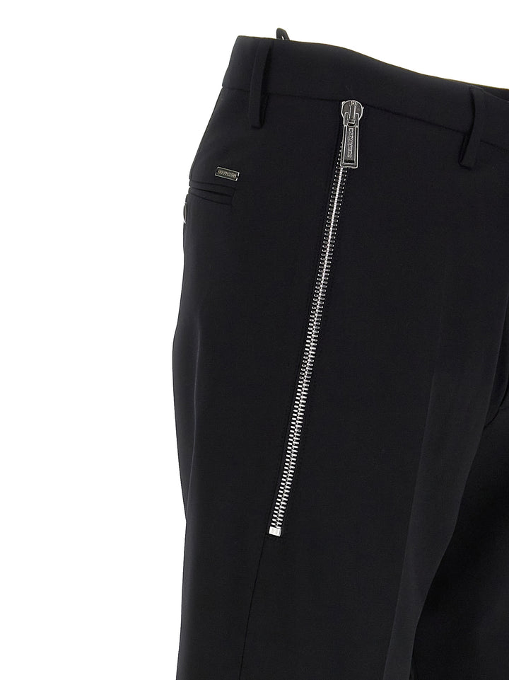 D2 Headquarter Skinny Techno Pants Black