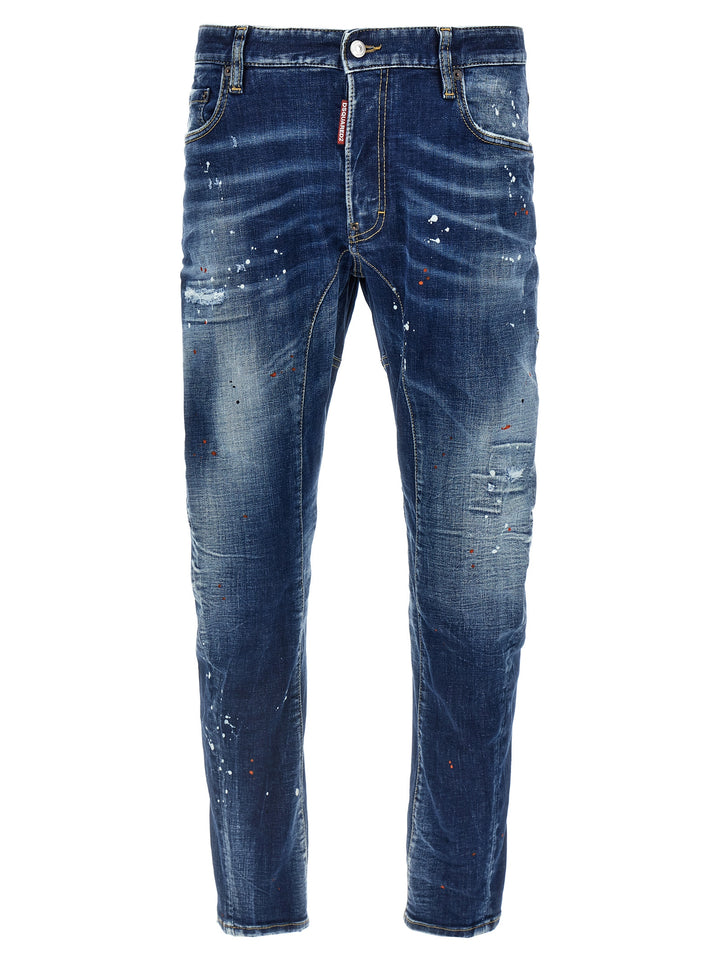 Dsquared2 Tidy Biker Jeans - Blue | f4e67478eee1b0ecb241ca173623093942e94a09