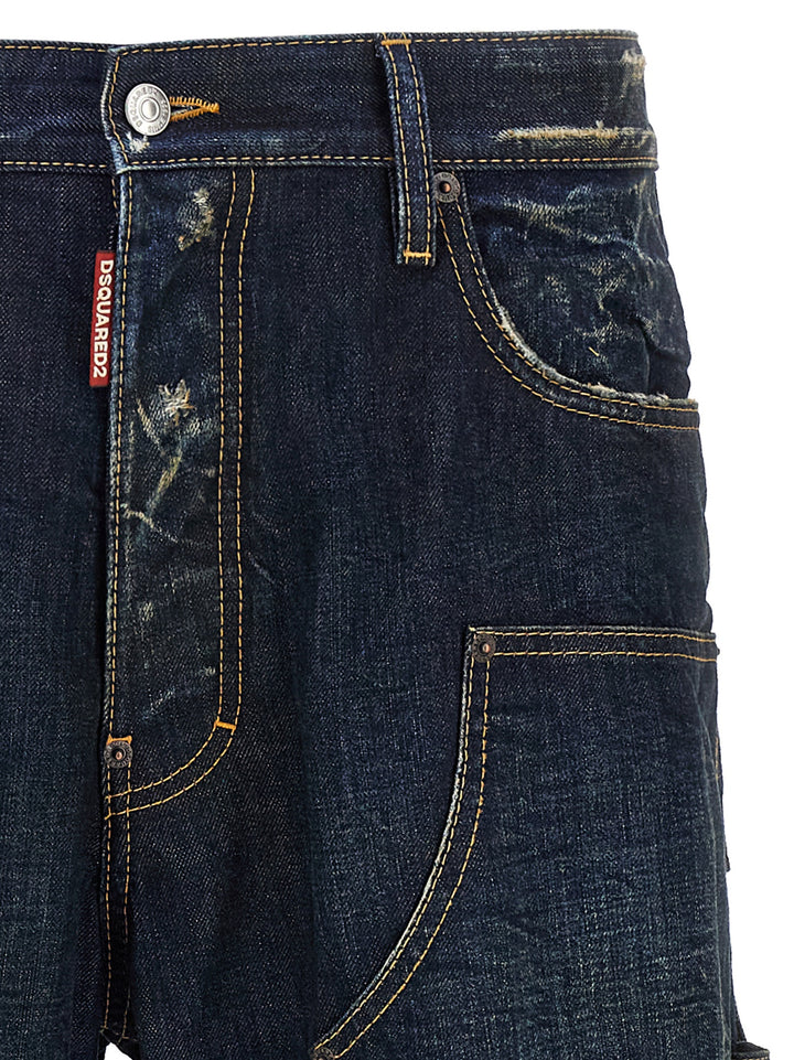 Dsquared2 Loose Carpenter Jeans - Blue | 98d21c60b06892bf08bf8170e3df0fc19badc8f1