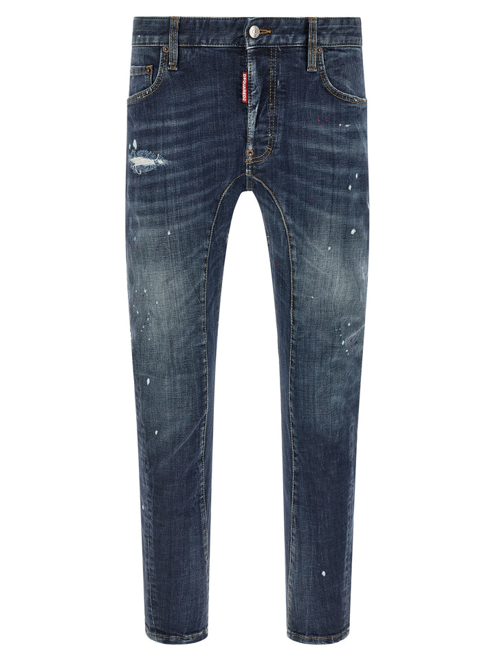 Dsquared2 Tidy Biker Jeans - Blue | 294b040bd9de07d3356e75575982db9701b83221