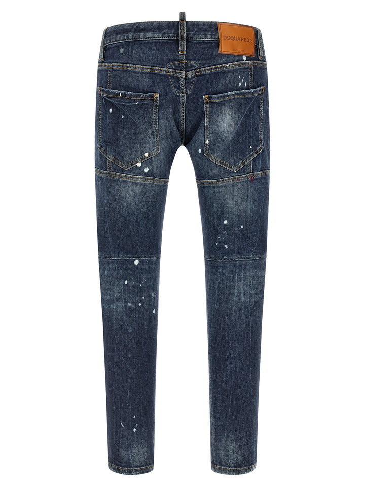 Dsquared2 Tidy Biker Jeans - Blue | 15e57a7becaa366478a42cf2f6b8ca28954887f0
