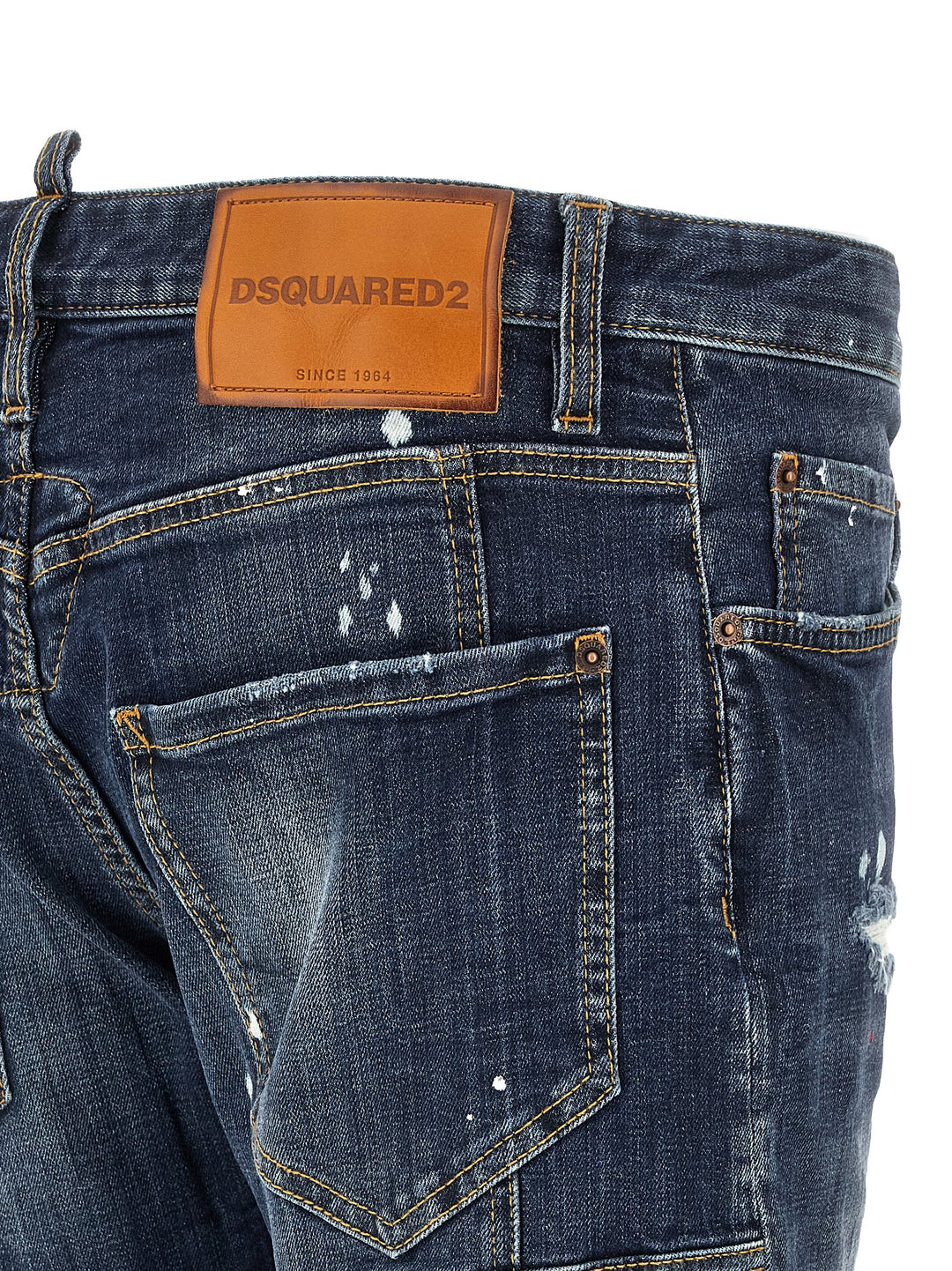 Dsquared2 Tidy Biker Jeans - Blue | 9e20deaf81caaf0a766674a7053d401a62d8fec4