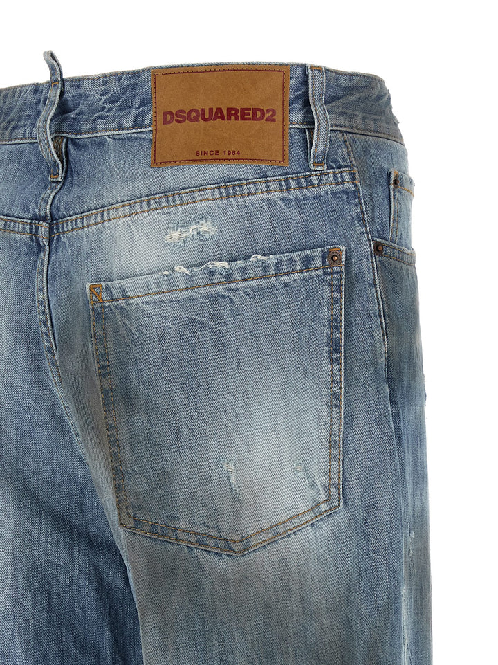 Dsquared2 Loose Twisted Jeans - Blue | 00f97b37a984ba664f9d1889bd2d6a99e0442f9c