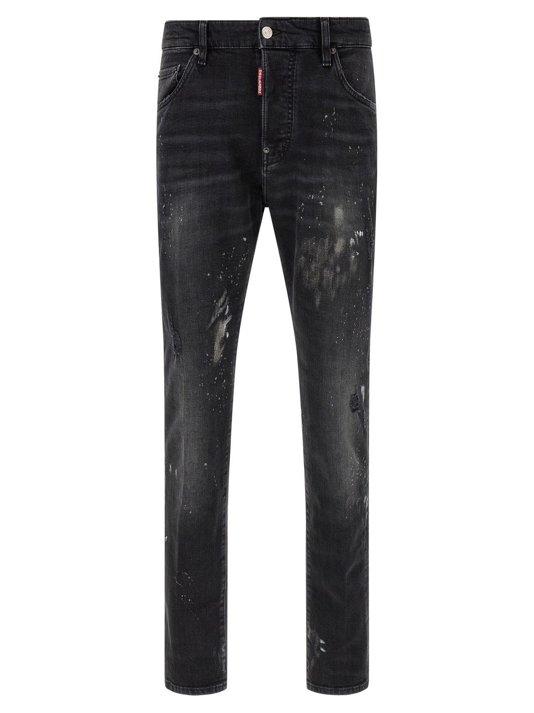 Dsquared2 Splatter Paint Jeans - Black | 69607d7012de048a692e027c21ffc265a5752e75