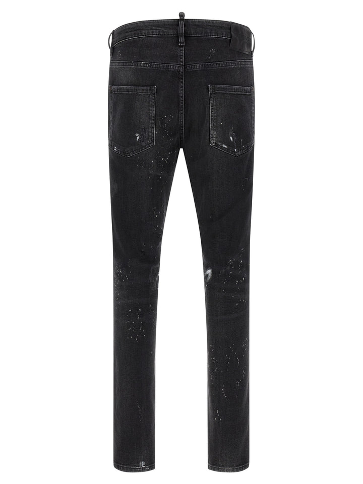 Dsquared2 Splatter Paint Jeans - Black | f3a07a9b59dd406670b25a8881a1d020ec625ccf