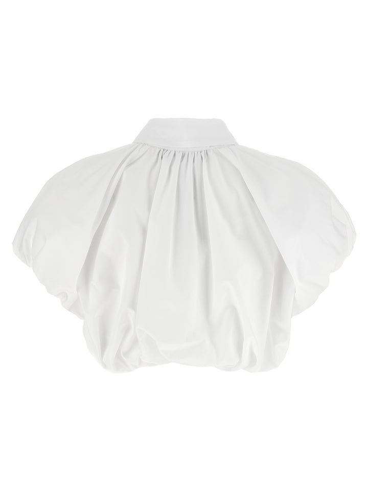 Dsquared2 Cropped Shirt Shirt and Blouse - White | 9e0b77a7c9467c126ca4f1e937f13c083fd4a7c1