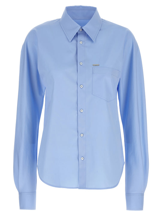 Pocket Shirt Shirt And Blouse Light Blue