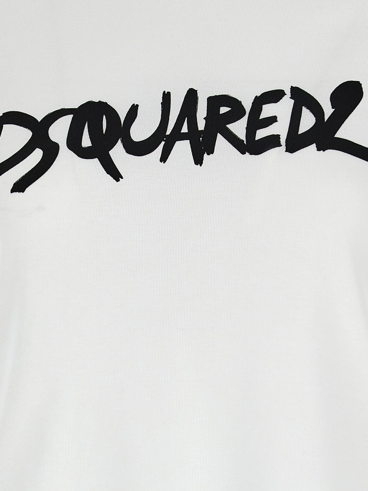 Logo Print T-Shirt White/Black