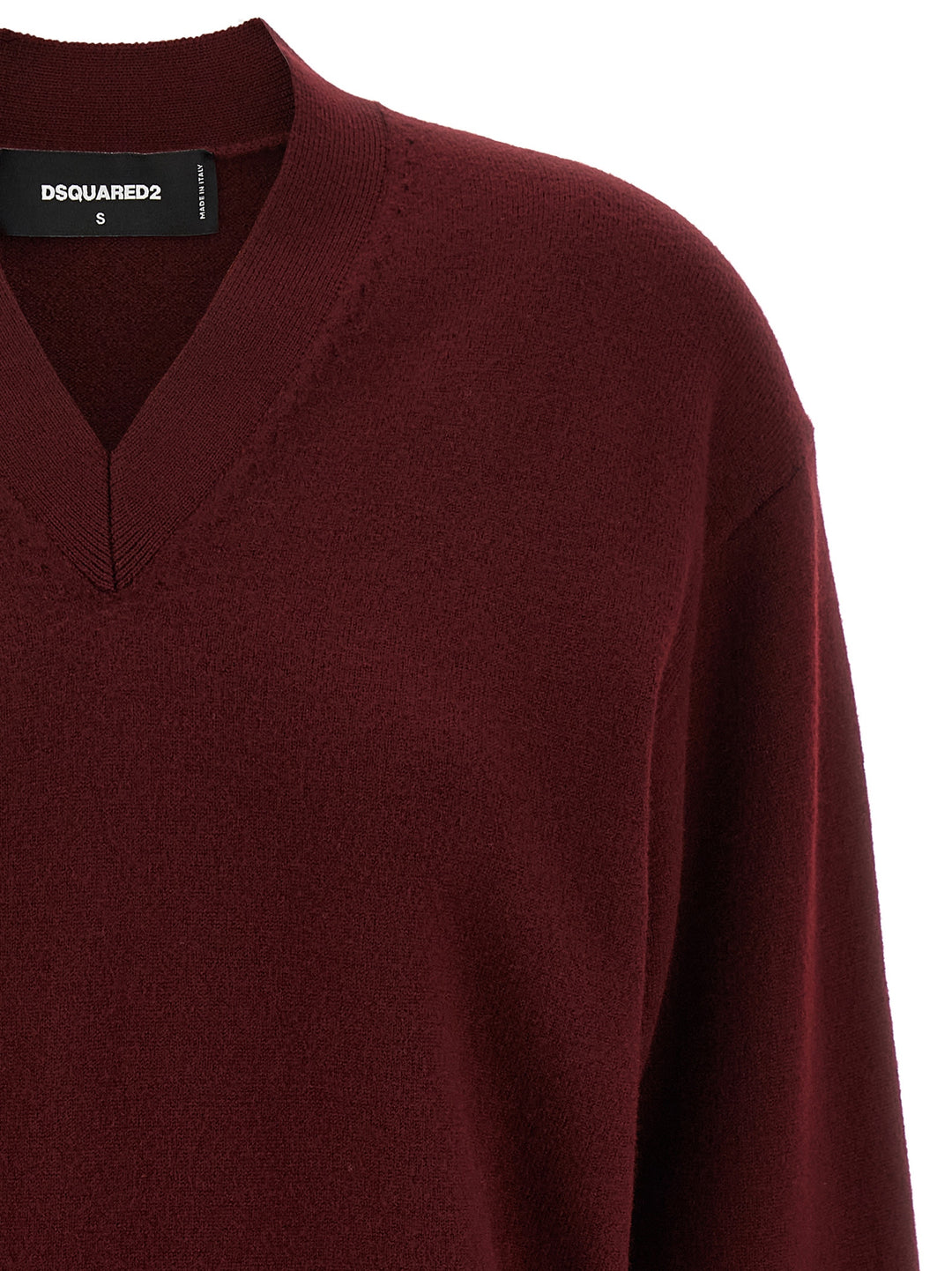 Dsquared2 Cropped Sweater Sweaters and Cardigans - Bordeaux | fda696ed41e8f1318d7b5bf04d0d19b1600dfb04