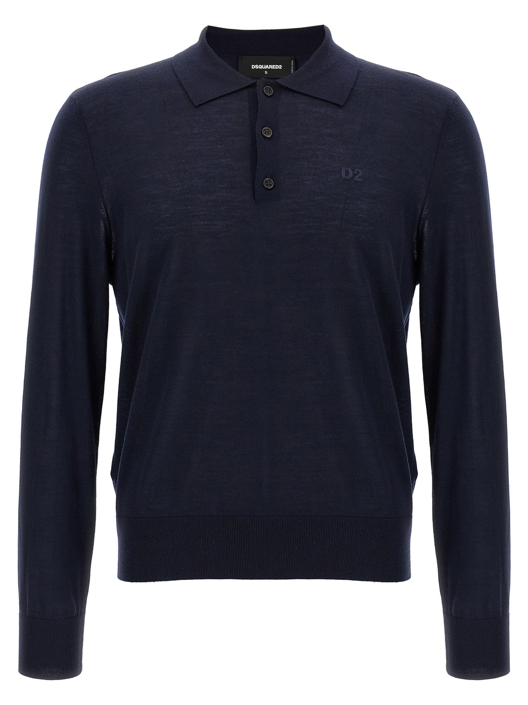Dsquared2 Logo Embroidery  Shirt Polo - Blue | c370894539025353447e3e99665c51a87e541e7c