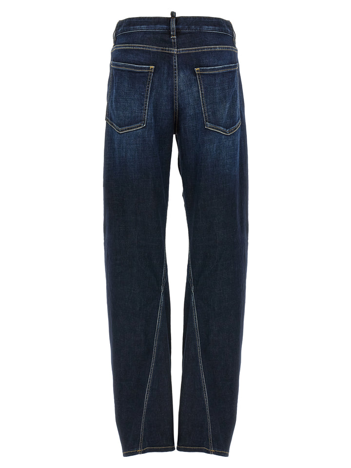 Dsquared2 D2 Twisted Jeans - Blue | 139482cea47a0820820843cfb2ebd98a60abe99d