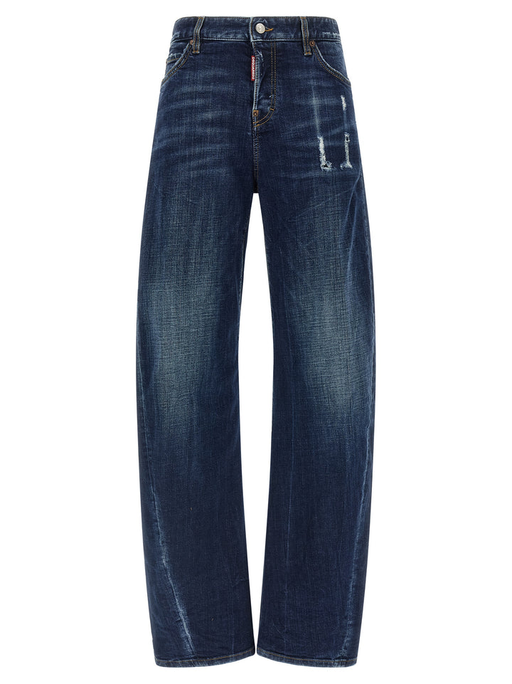 Dsquared2 Loose Twist Jeans - Blue | 480c9dc47b43ea62bd769536941815b1139d0999