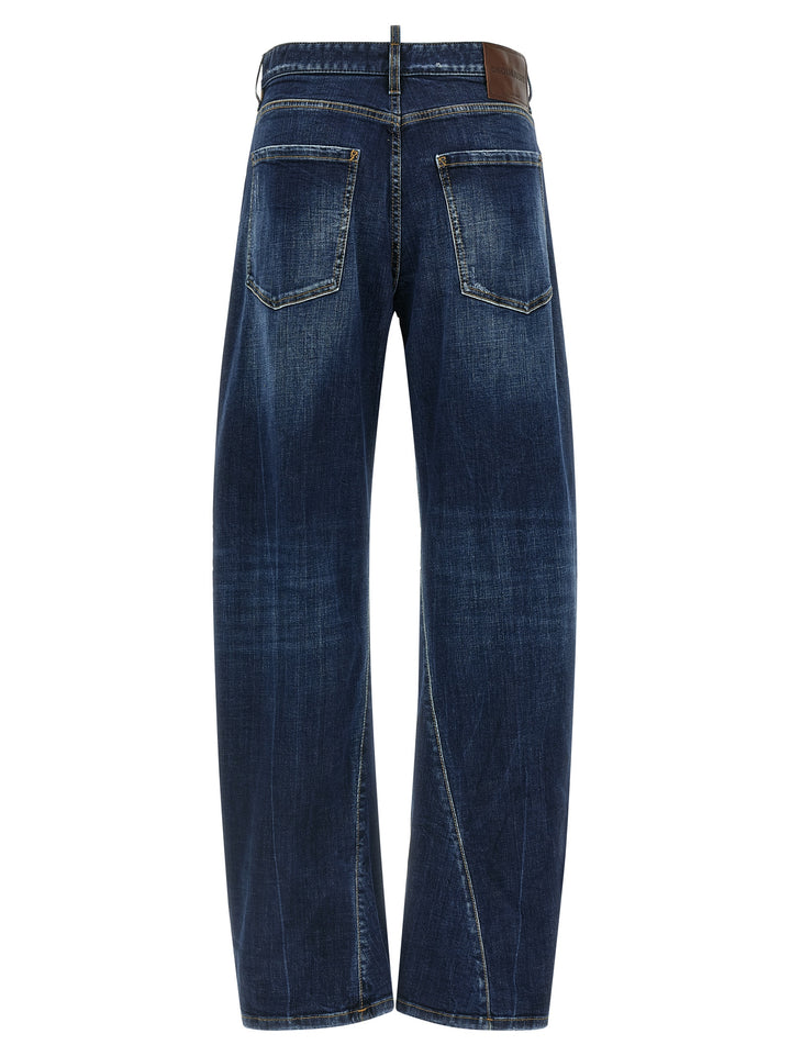 Dsquared2 Loose Twist Jeans - Blue | a26e1baf79441bd6d1c4db4052d36a6e5251b72d