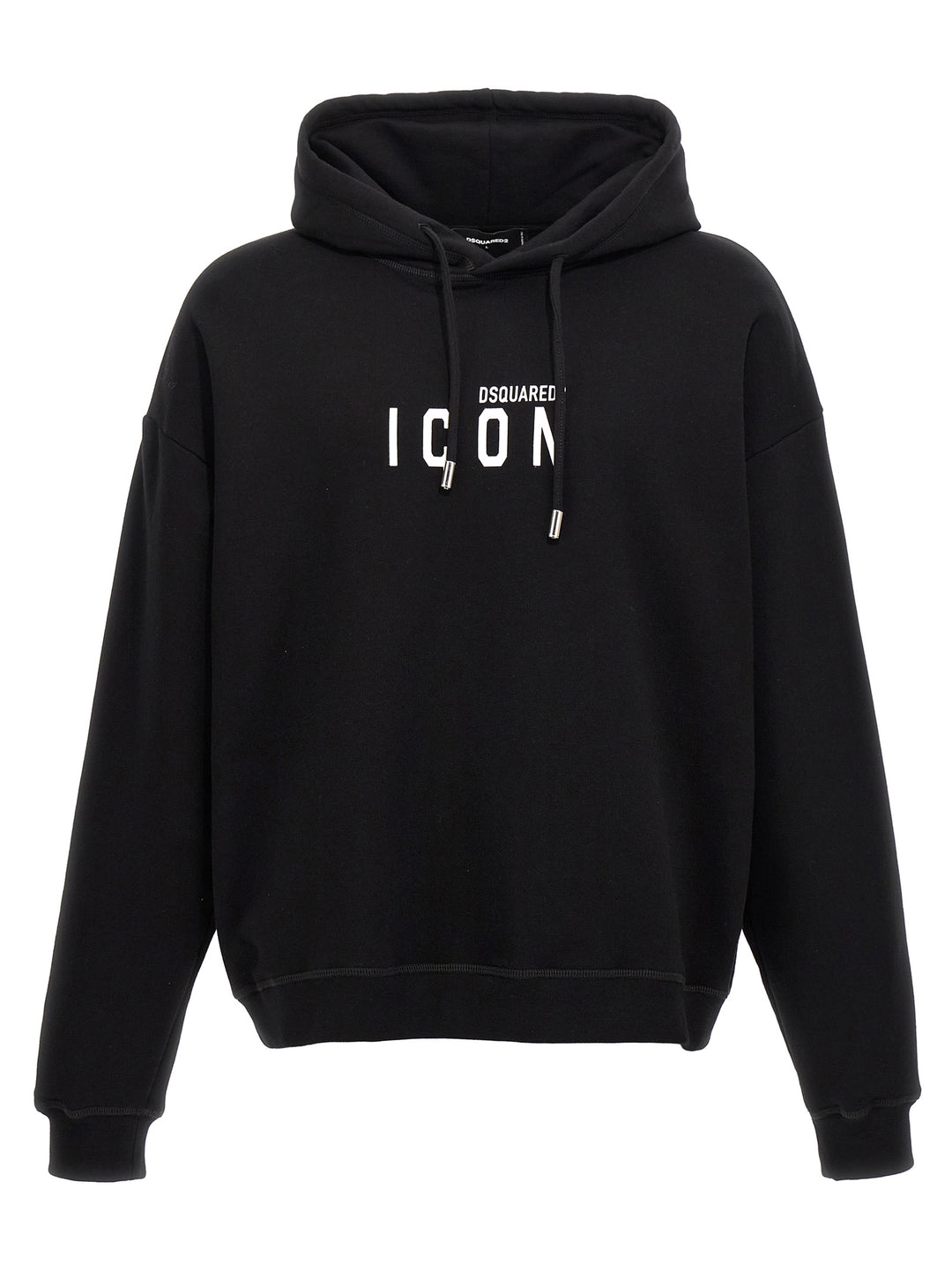 Logo Print Hoodie Sweatshirt Black