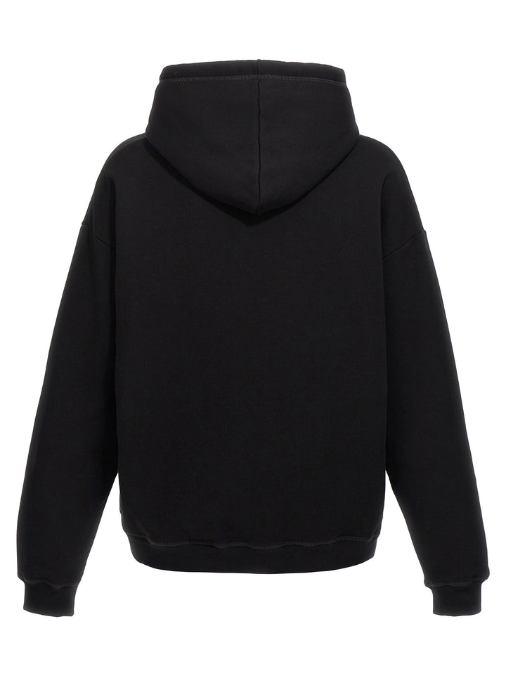 Logo Print Hoodie Sweatshirt Black