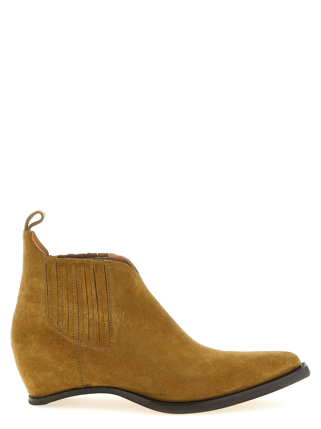 Maison Margiela Western Chelsea Heel-Less Boots and Ankle Boots - Brown | b9762c62680232c0dc96af66b7b0892b2e9e6761