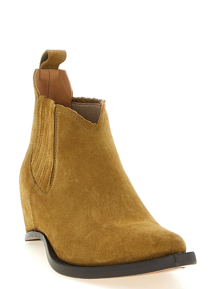 Maison Margiela Western Chelsea Heel-Less Boots and Ankle Boots - Brown | 5f7496c9c56448b2dff09833995fc11e00fcbe68