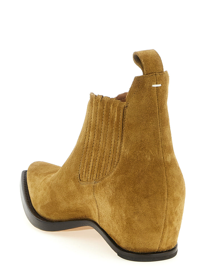 Maison Margiela Western Chelsea Heel-Less Boots and Ankle Boots - Brown | 634ccdde12a8bb837c52982da785058954bde78d