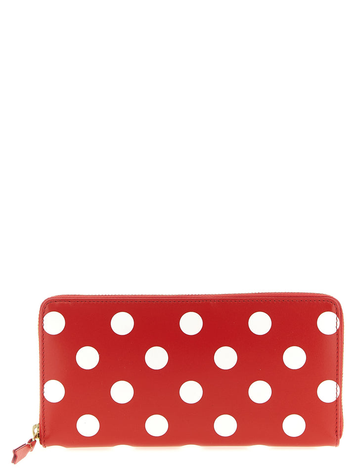 Comme Des GarçOns Wallet Pola Dots Printed Wallets and Card Holders - Red | a7d5646d84e2e28dbe0b29907d14ddfa1923aee5