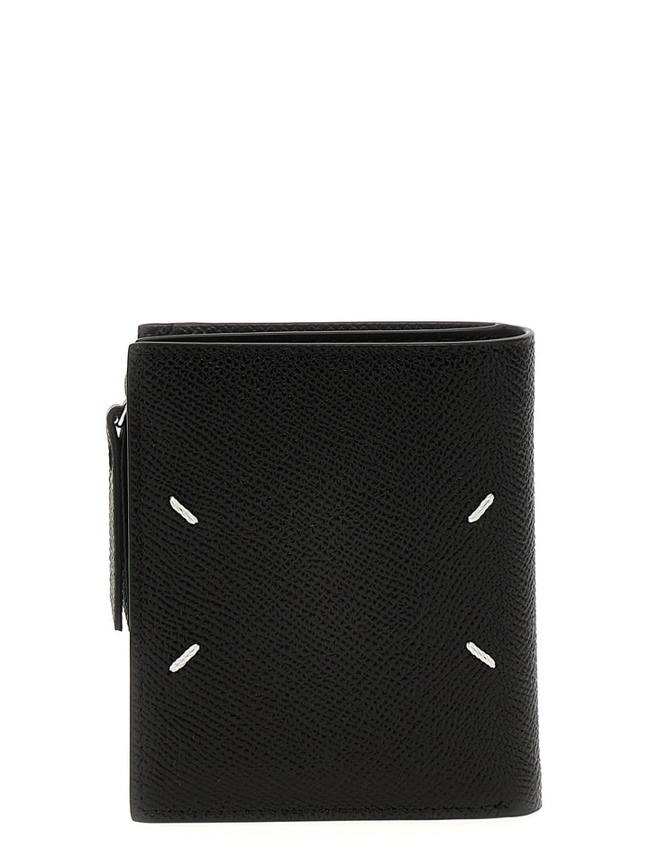 Four Stitches Wallets, Card Holders Black