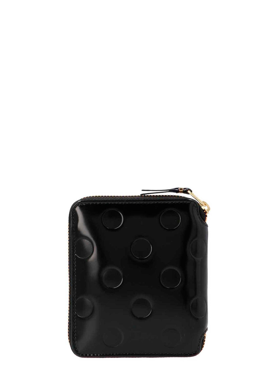 Comme Des GarçOns Wallet Polka Dots Embossed Wallets and Card Holders - Black | 26f3531dc9940393dd32fba63308f7cddd944372