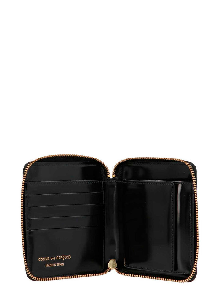 Comme Des GarçOns Wallet Polka Dots Embossed Wallets and Card Holders - Black | 713a05827fc4a20ffcb037c1c08efb509721a1de