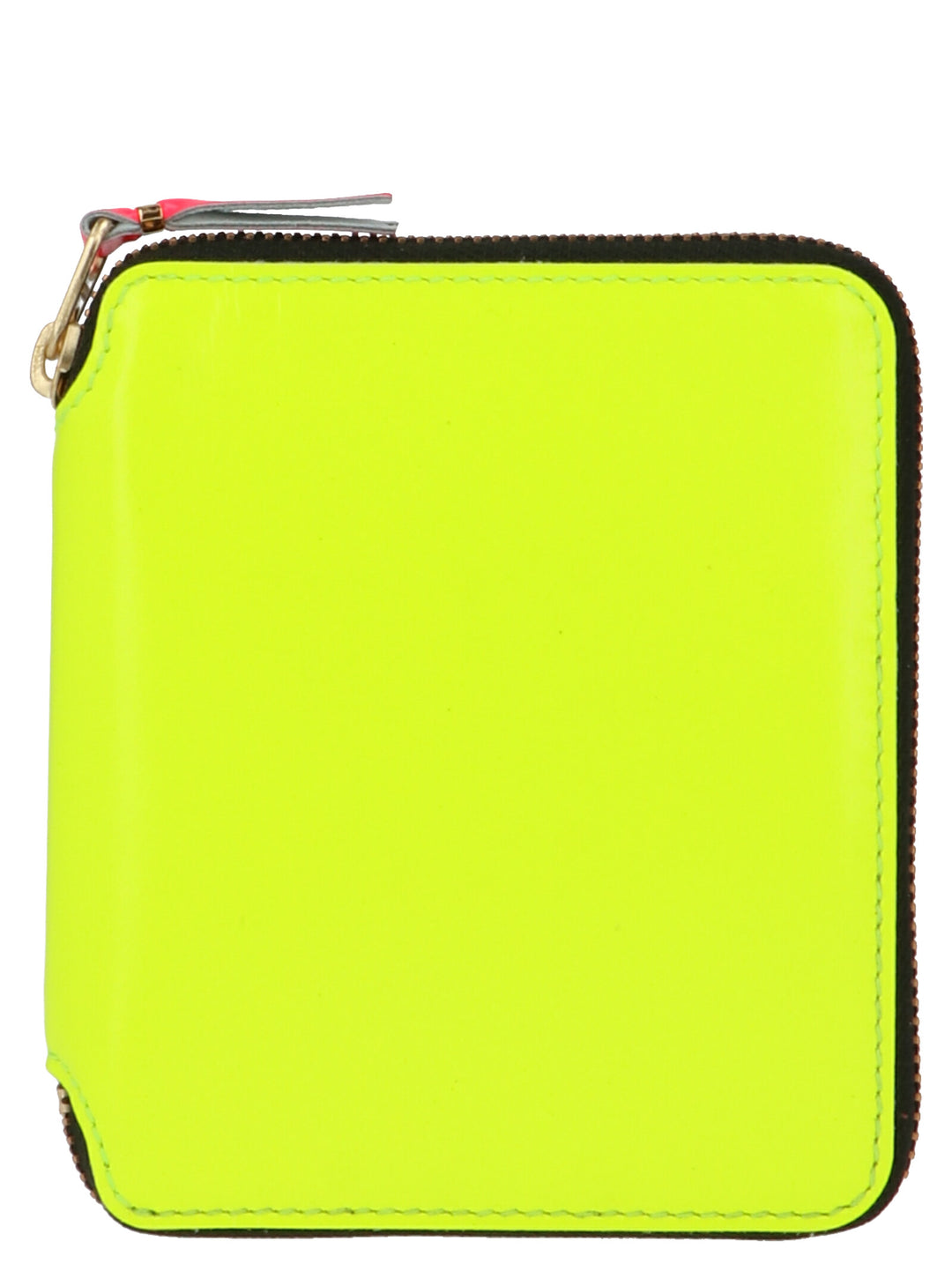 Fluo Leather Line Wallets, Card Holders Yellow