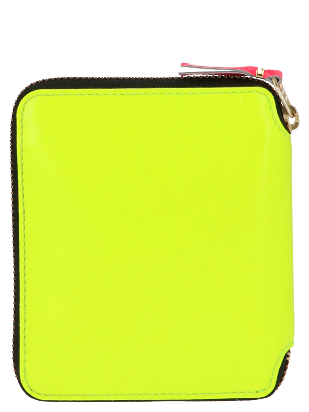 Fluo Leather Line Wallets, Card Holders Yellow