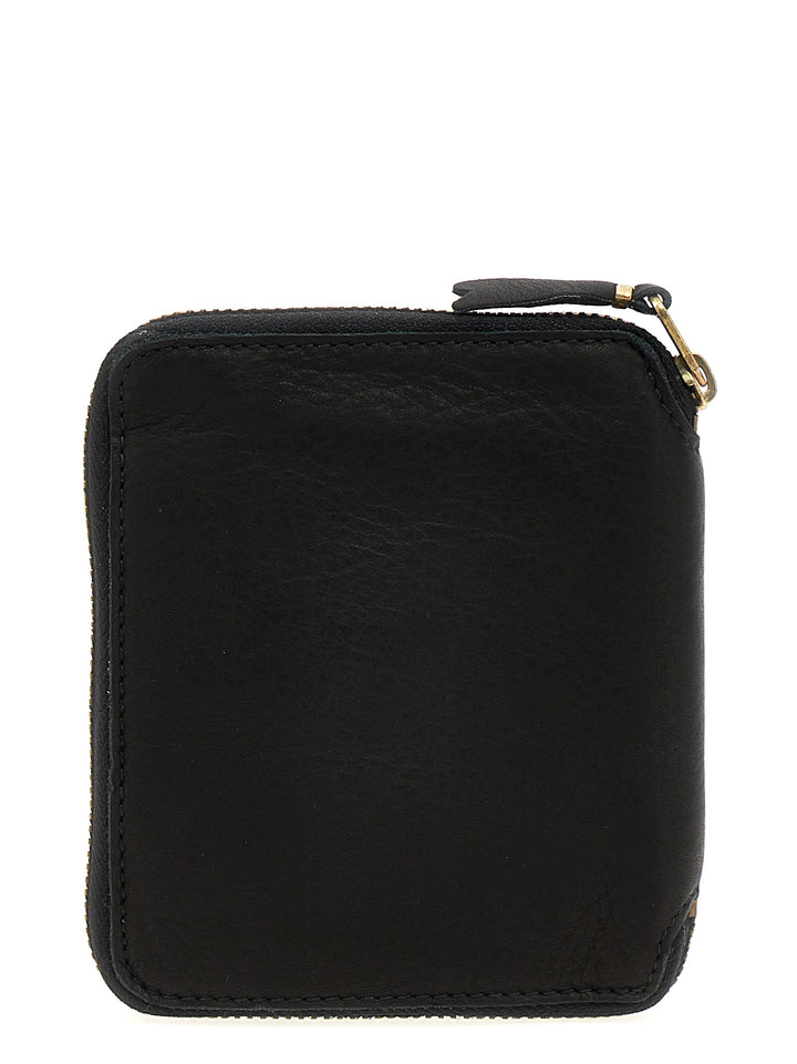 Washed Wallets, Card Holders Black