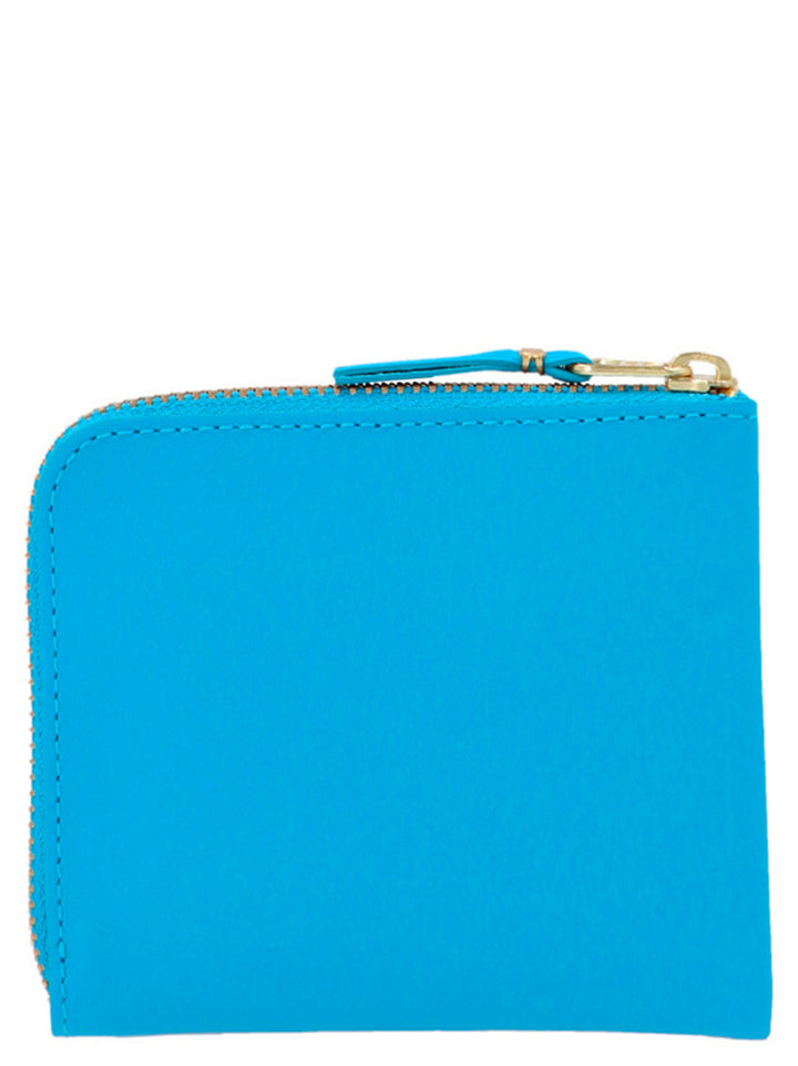 Classic Leather Line Wallets, Card Holders Light Blue