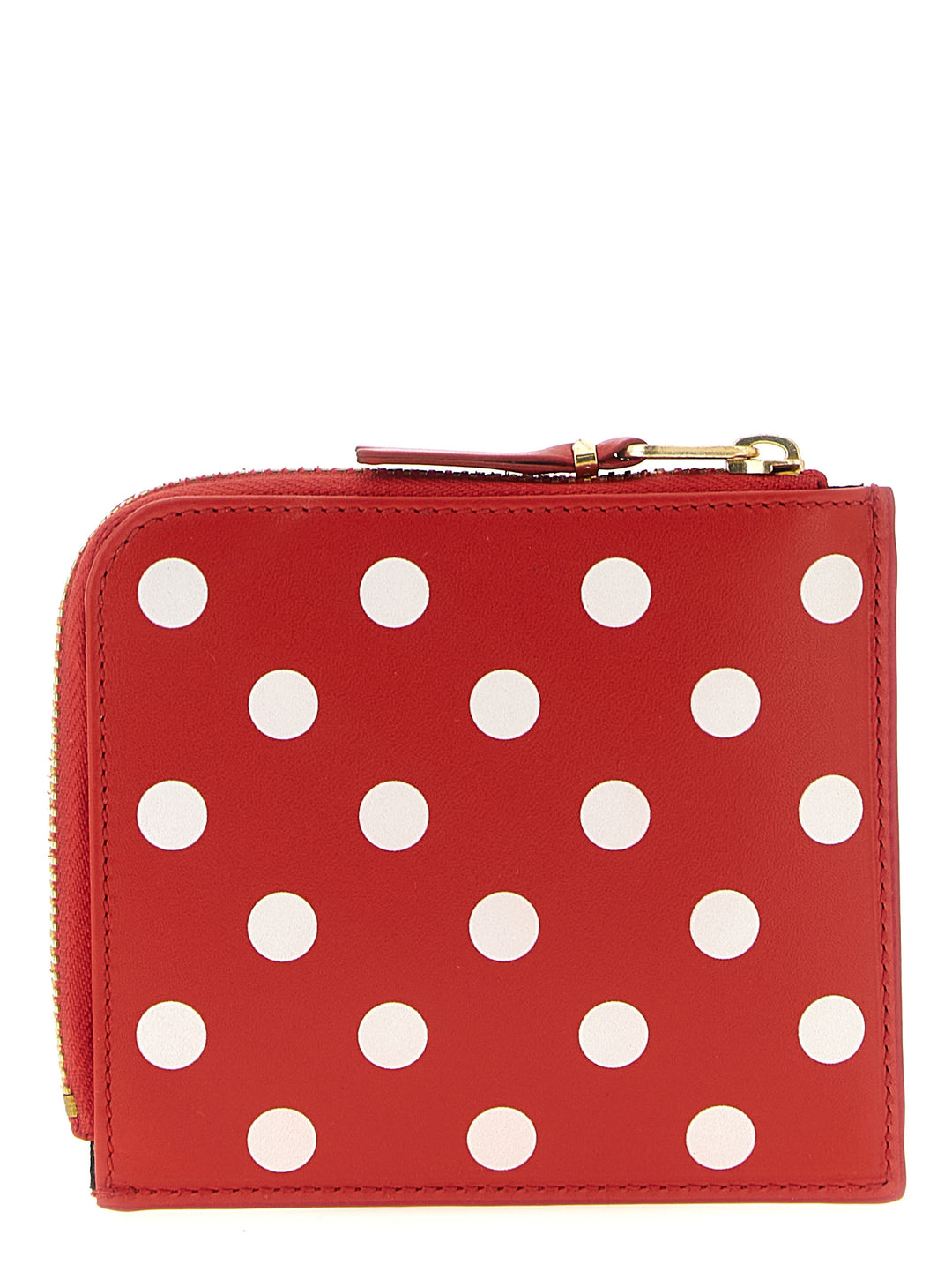Comme Des GarçOns Wallet Polka Dots Printed Wallet Wallets and Card Holders - Red | 6696aa4e4e9d59ff8c5b3e97e1ad0ae31d8ba8db