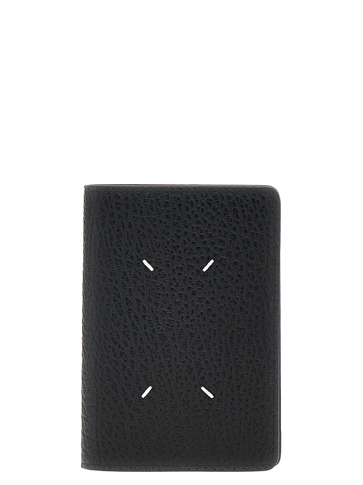 Four Stitches Wallets, Card Holders Black