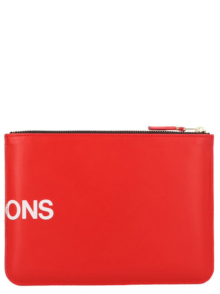 Comme Des GarçOns Wallet Huge Logo Wallets and Card Holders - Red | 63dfd5a6d1adea3a987e78aeef4f407b46cd442d