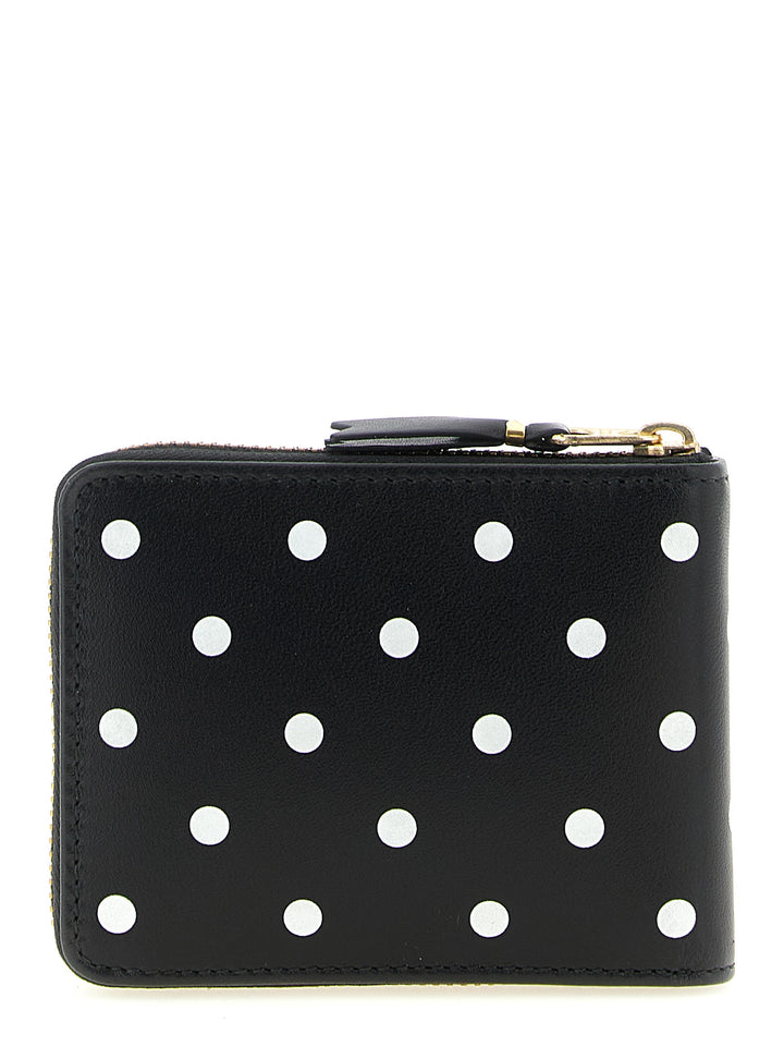 Comme Des GarçOns Wallet Polka Dots Printed Wallet Wallets and Card Holders - White/Black | 269b5036a8e5aa05530c544bd59cfb8a9cebe19e