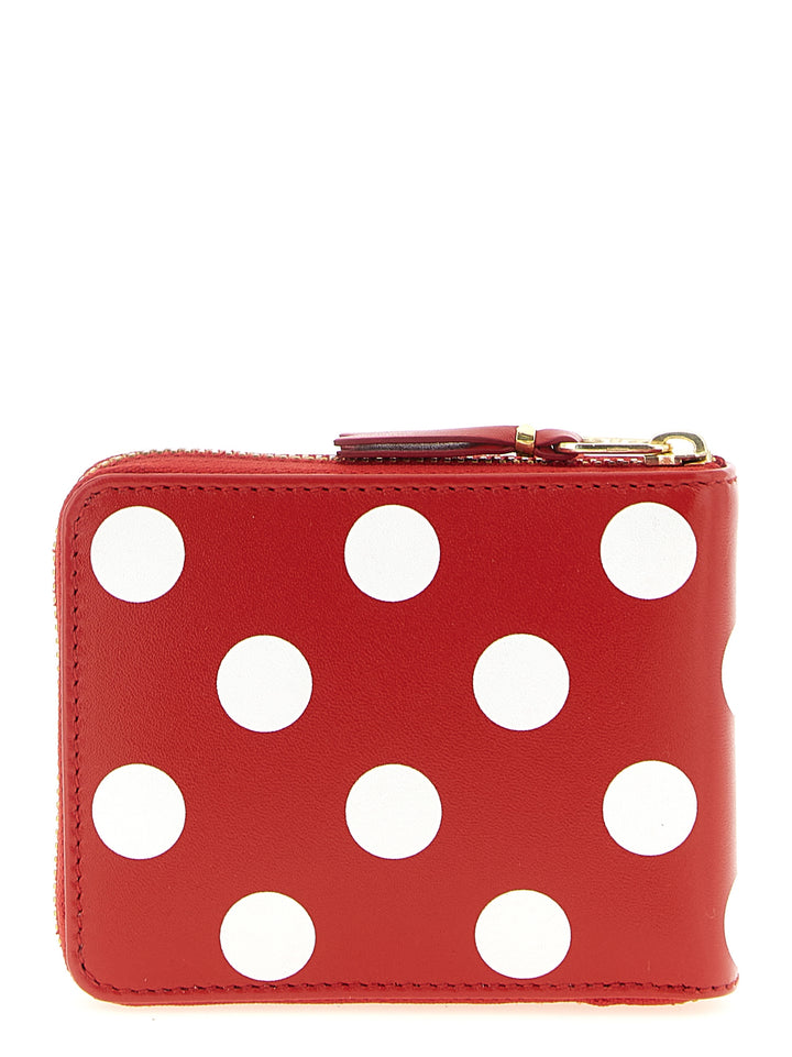 Comme Des GarçOns Wallet Polka Dots Printed Wallet Wallets and Card Holders - Red | 0ff2c54196884b1466a1bf944ab73a3996efa004