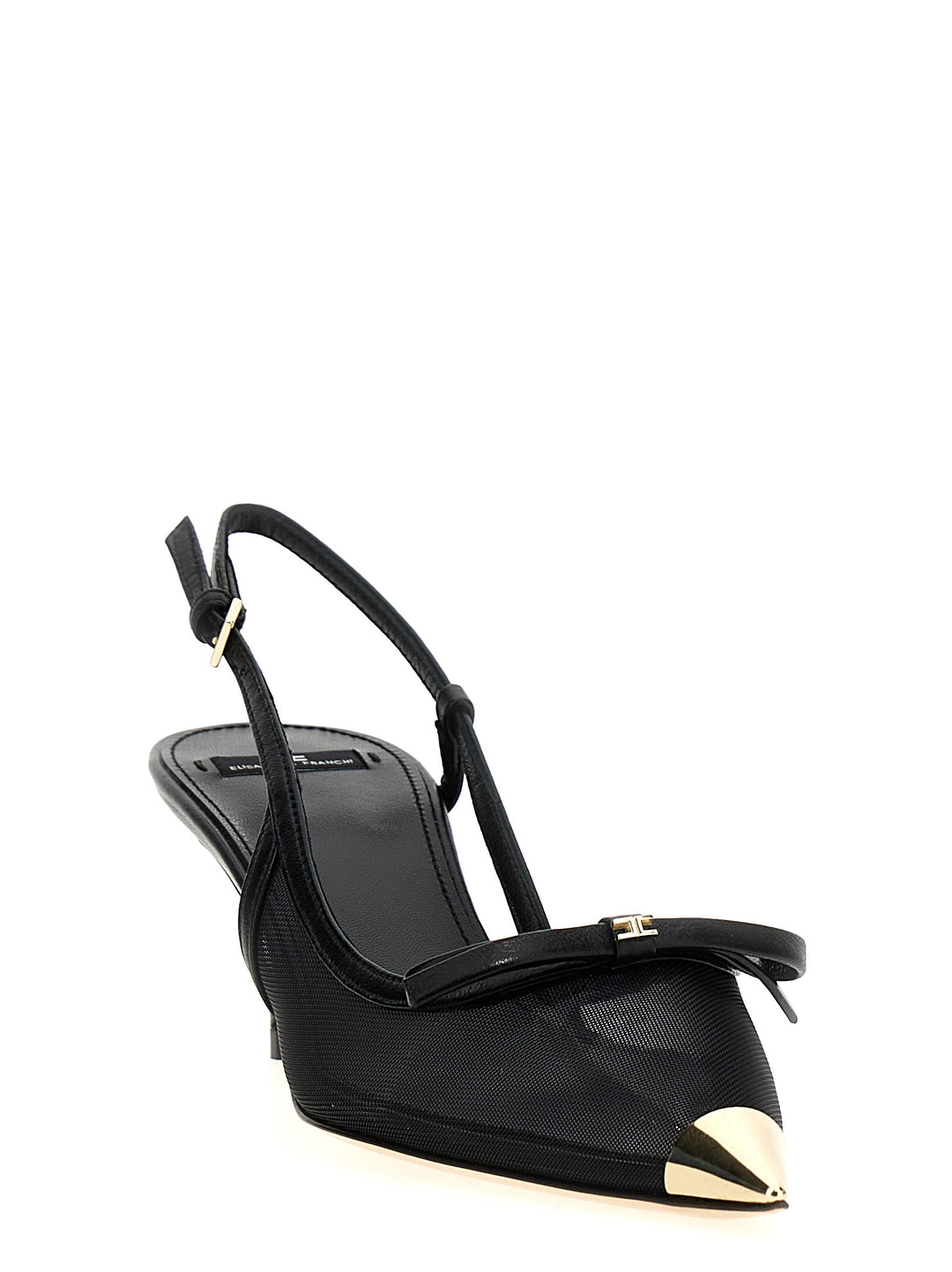 Bow Slingback Pumps Black