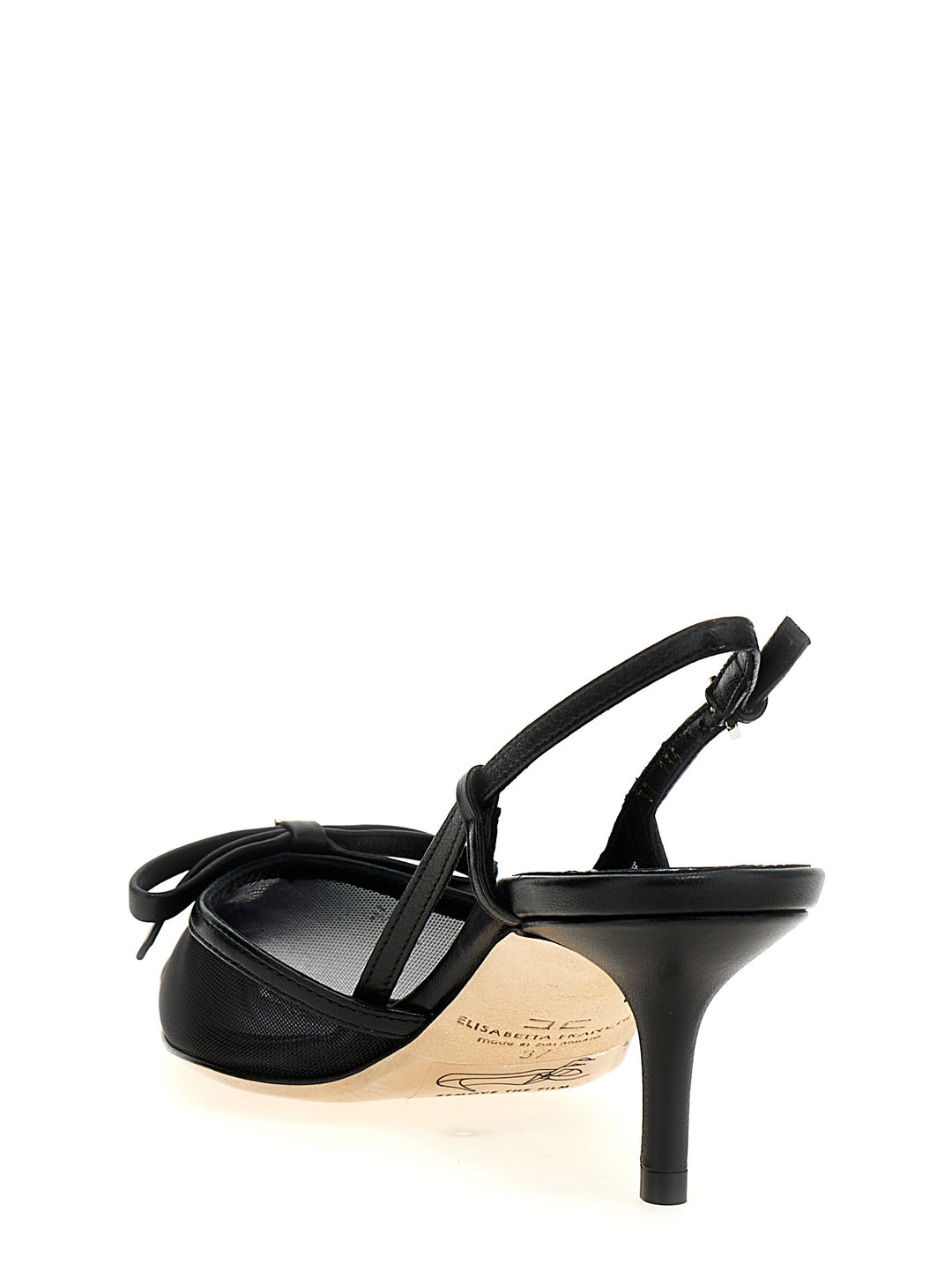 Bow Slingback Pumps Black